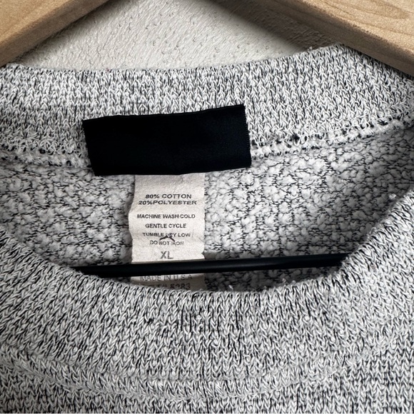 San Diego Scoop Neck Sweater Grey Size XL Y2K Style Long Sleeve - Good Condition - Picture 2 of 9